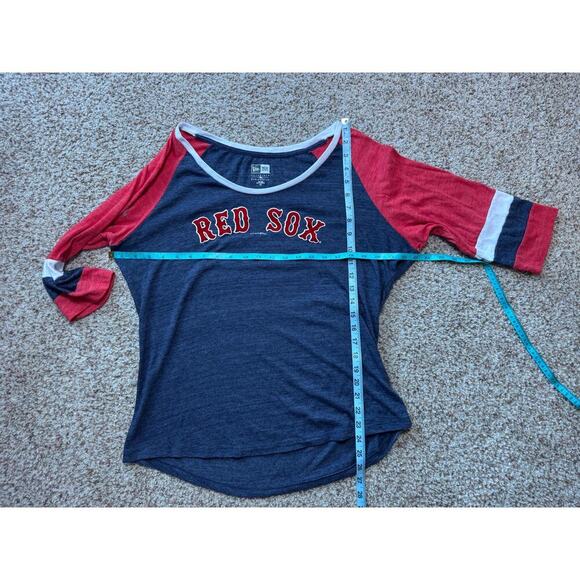 NEW ERA BOSTON RED SOX shirt, women's size 2X, 3/4 sleeve, VERY soft, Baseball - Picture 6 of 8